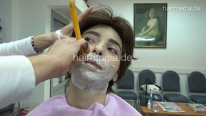 8401 Elena 1 female faceshave in barbershop by female barber JelenaB