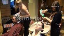 Cargar imagen en el visor de la galería, 9051 JuliaR redhead by Sibel 1 salon backward bowl hair washing