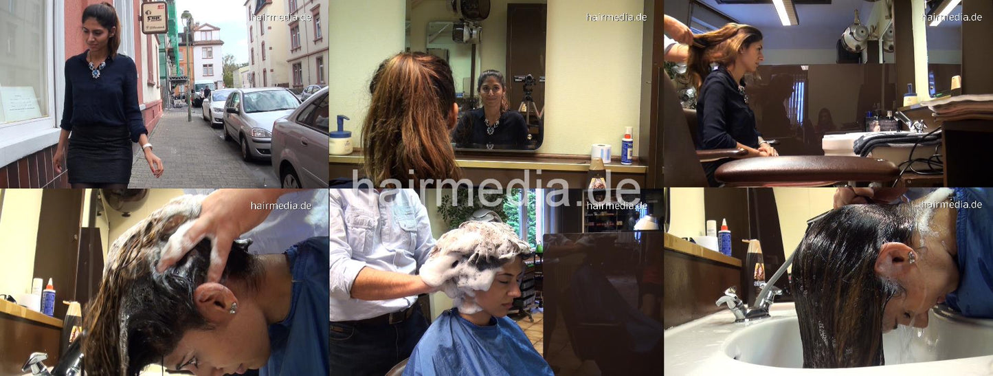 9065 Jemila Sibel OlgaG Romana shampoo party 164 min SD video for download