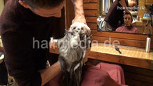 Laden Sie das Bild in den Galerie-Viewer, 9073 11 JaninaS by barber Davide upright position shampooing in salon
