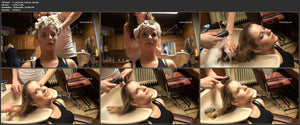 9075 12 SarahS bleachedhair by Romana upright salon shampooing hairwash