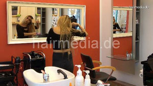 9091 Barberette Zoya XXL hair salon forward over backward sink self shampooing