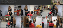 Laden Sie das Bild in den Galerie-Viewer, 9092 Zoya wet XXL hair shampooing Marinela 2 backward in leatherpants