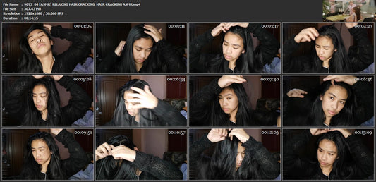 9093 04 [ASMR] RELAXING HAIR CRACKING  HAIR CRACKING ASMR