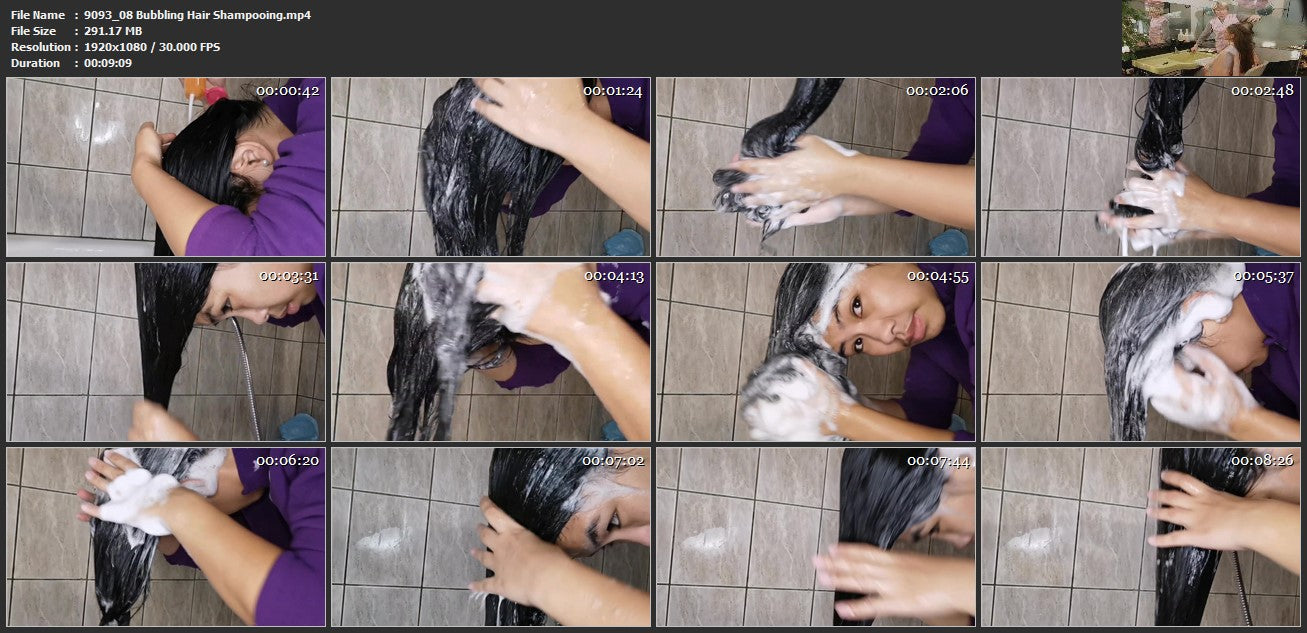 9093 08 Bubbling Hair Shampooing
