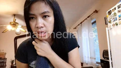 9093 10 Long hair blow Drying  Filipina Long Hair
