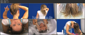 9144 Agatha Bath fully dressed hairwash in bathtub
