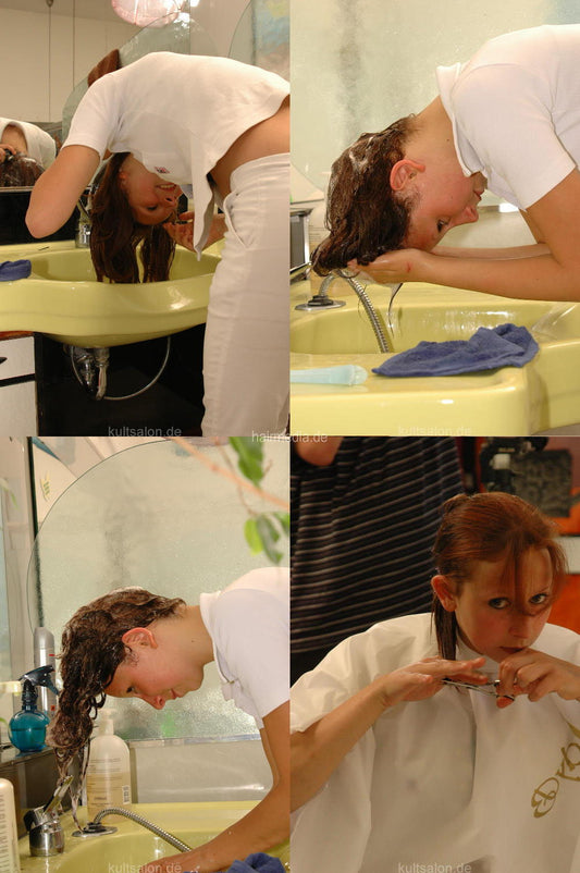 950 Sarah self haircut 4 min video for download