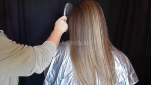 1142 ASMR Hair Straightening-Hair Styling & Hair Brushing no talking