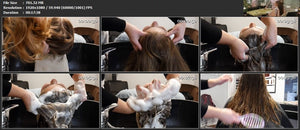 1142 ASMR Hairwashing-Shampooing and brushing 18 min HD video for download