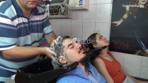 2022 AleksaT and DijanaT 2 guy by barber shampooing