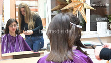 Laden Sie das Bild in den Galerie-Viewer, 1222 Alessia by YasminN drycut long hair in pvc cape