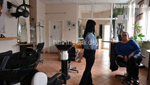 Carica l&#39;immagine nel visualizzatore di Gallery, 8170 Anna 1 doing thick hair greek model backward shampooing