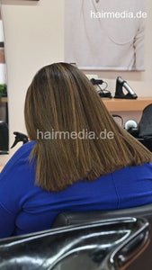 8170 Anna  doing thick hair greek model all vertical videos dry haircut shampoo blow