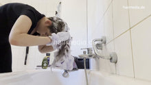 将图片加载到图库查看器，962 Antonija self at home shampooing and curling iron styling