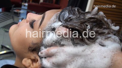 9085 Basak by ValentinaDG thick hair salon shampooing in black bowl