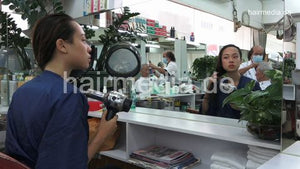 359 Carly,  2x backward shampooing by glove barber Hong Kong