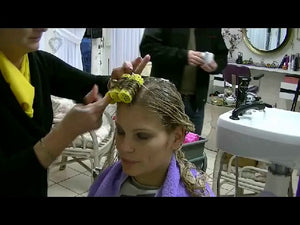 1213 Clarissa first salon wetset hairnet and earprotector haircaredreams hairfun