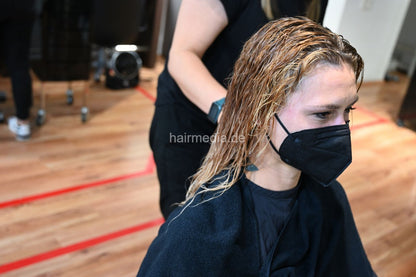 Felicia perm Part 4 haircut and blow