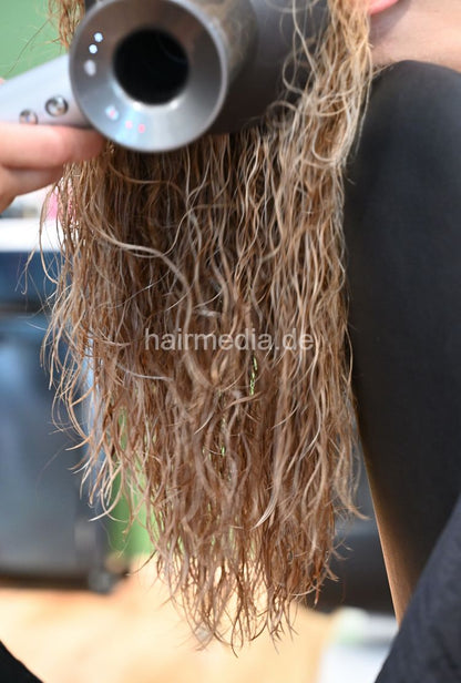 Felicia perm Part 4 haircut and blow