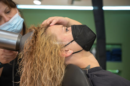 Felicia perm Part 4 haircut and blow