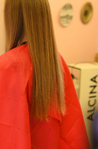 8155 Luisa 3 dry haircut clippers trim by Kia redhead barberette