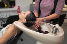 Cargar imagen en el visor de la galería, 198 Tata 3 backward salon shampoo hairwash with help from stylist