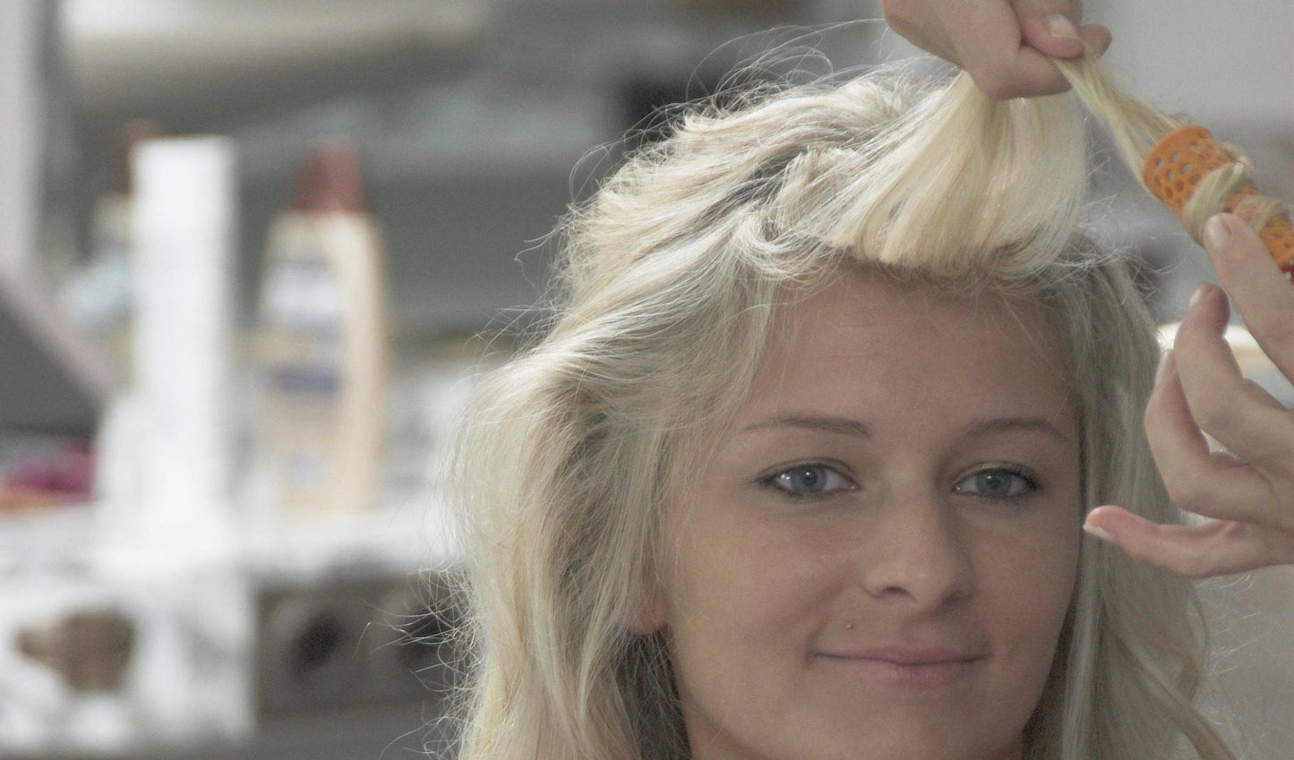 198 Amalia long blonde hair in salon Part 1-3 complete all videos