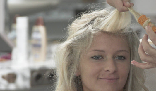 198 Amalia long blonde hair in salon Part 1-3 complete all videos