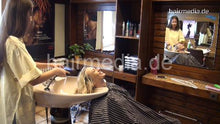 Cargar imagen en el visor de la galería, 357 Dzaklina by Isabella backward shampoo mature blonde barberette in the bowl