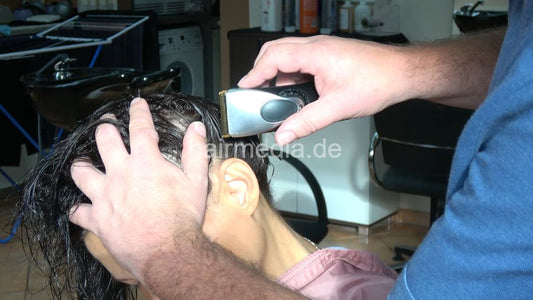 1167 02 barberette BabsiS got introduction ASMR daily haircut by barber