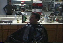Carica l&#39;immagine nel visualizzatore di Gallery, 204 JW5 US barbershop shampoo and haircut by barber MTM