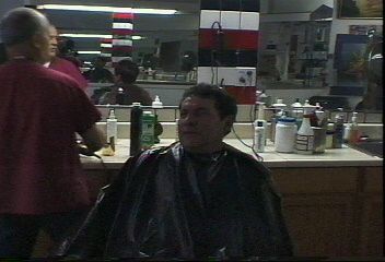 204 JW5 US barbershop shampoo and haircut by barber MTM