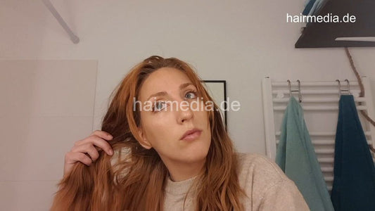 1196 Jade redhead 220419 styling after oiling shampoo
