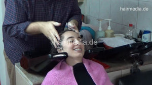 2023 Sister JelenaZ in braces shampoo by barber and blow