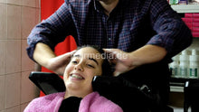 Laden Sie das Bild in den Galerie-Viewer, 2023 Sister JelenaZ in braces shampoo by barber   cam 2  facecam