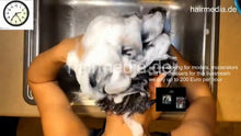 Load image into Gallery viewer, 1187 Jenny vlog 220207 kitchensink shampooing rich lather top view