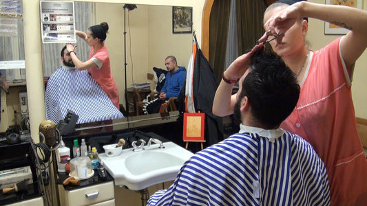 2004 JessikaW strong barberette bf 2 haircut