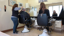 将图片加载到图库查看器，8300 JohannaS drycut haircut dry in barbershop old fashioned by mature barberette