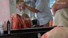 Load image into Gallery viewer, 539 Justyna barberette 1 forward shampoo by barber in vintage hairsalon
