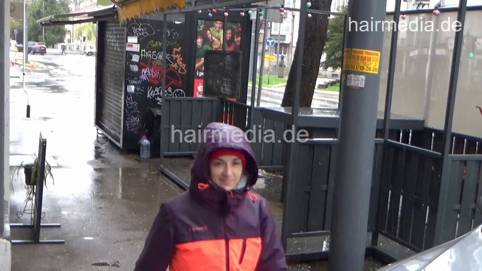 8401 Katharina 1 dry cut buzzcut in barbershop by female barber JelenaB