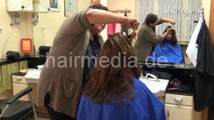 8147 Katia 2 by DanielaG dry haircut in vintage barbershop barberchair