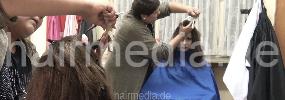 8147 Katia 2 by DanielaG dry haircut in vintage barbershop barberchair