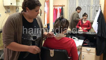 Cargar imagen en el visor de la galería, 8147 Katia 2 by DanielaG dry haircut in vintage barbershop barberchair