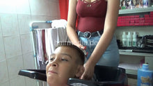 Cargar imagen en el visor de la galería, 1170 LLuca 11 years old boy 2 shampoo by NevenaI tall young topless barberette