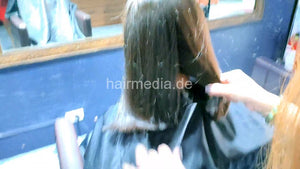 1163 82 Ladies haircut braid cutting Long Bob