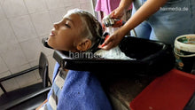 Load image into Gallery viewer, 1170 Lazar 6 years old boy backward hairwash shampooing by NevenaI camera 2