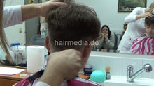 将图片加载到图库查看器，2022 LazarZ 2 young man mom controlled buzzcut the curls by barber JelenaB