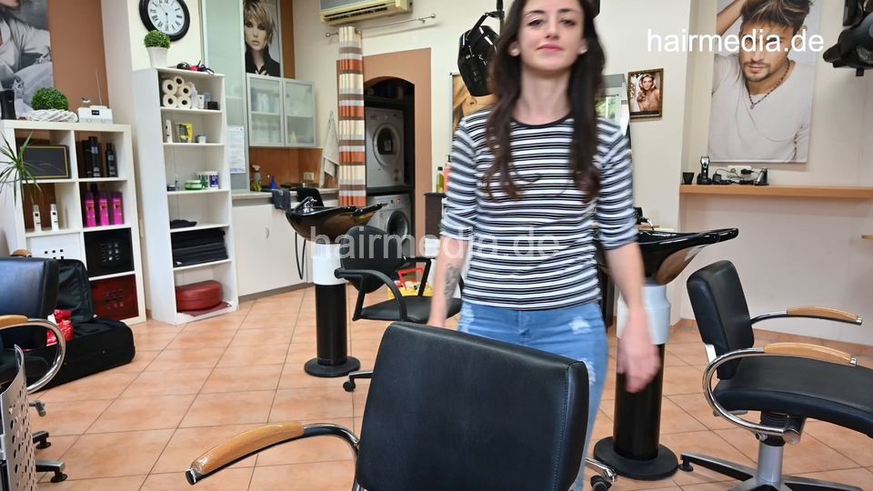 6216 Leyla 1 by barber backward shampoo ASMR hairwash