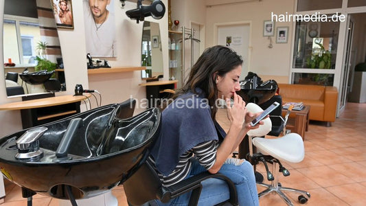 1050 221005 private livestream Leyla shampooing and style